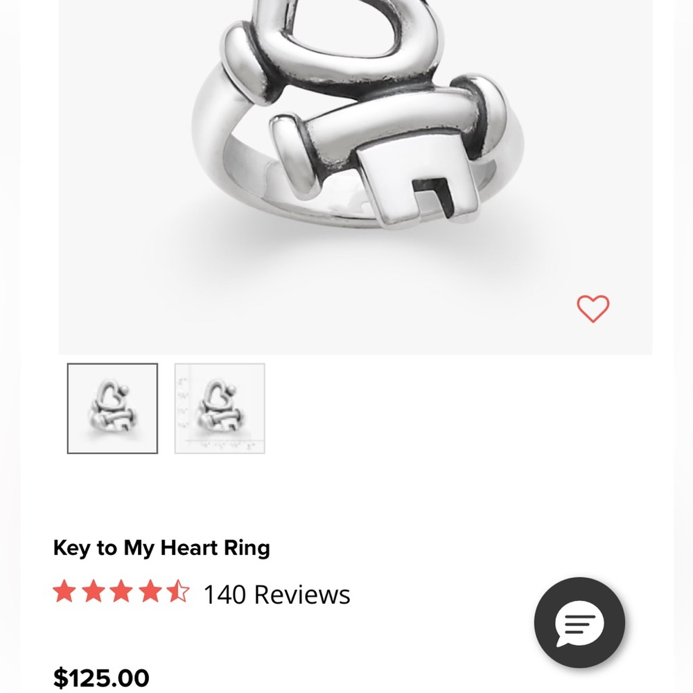 James Avery Key to My Heart
